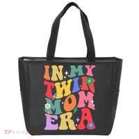 Retro Groovy In My Twin Mom Era Happy Mothers Day Tote Bag thumb 0