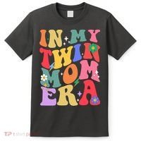 Retro Groovy In My Twin Mom Era Happy Mothers Day T-Shirt thumb 0