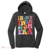 Retro Groovy In My Twin Mom Era Happy Mothers Day Women's Hoodie thumb 0