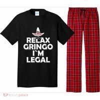 Relax Gringo I`M Legal Funny Immigration Pajama Set thumb 0