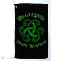 Reel Girls Irish Dance For Irish Dancers Golf Towel thumb 0