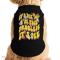 Retro Groovy Its Me Hi I'm The Problem Doggie Tank thumb 0