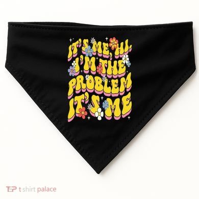 Retro Groovy Its Me Hi I'm The Problem USA-Made Doggie Bandana