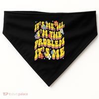 Retro Groovy Its Me Hi I'm The Problem USA-Made Doggie Bandana thumb 0