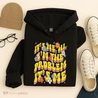 Retro Groovy Its Me Hi I'm The Problem Hoodie thumb 4