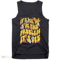 Retro Groovy Its Me Hi I'm The Problem Tank Top thumb 0