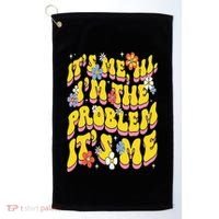 Retro Groovy Its Me Hi I'm The Problem Golf Towel thumb 0