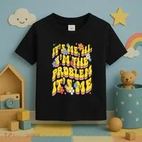 Retro Groovy Its Me Hi I'm The Problem Toddler T-Shirt thumb 3