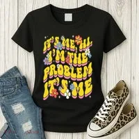 Retro Groovy Its Me Hi I'm The Problem Women's T-Shirt thumb 3