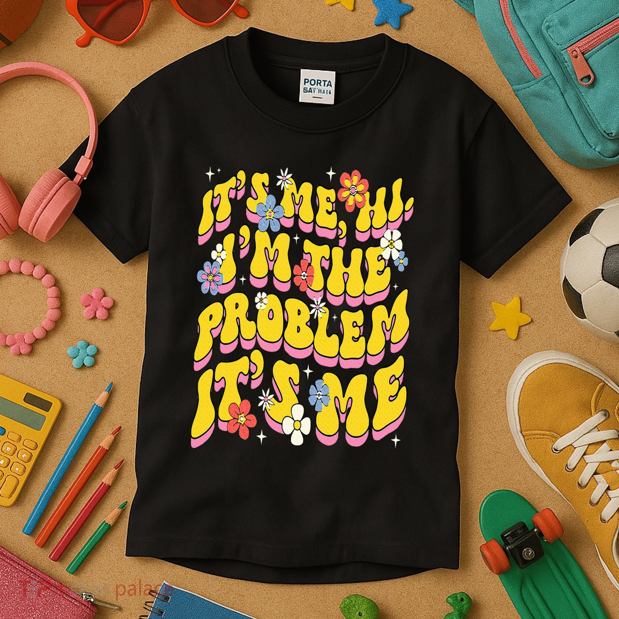 Retro Groovy Its Me Hi I'm The Problem Kids T-Shirt