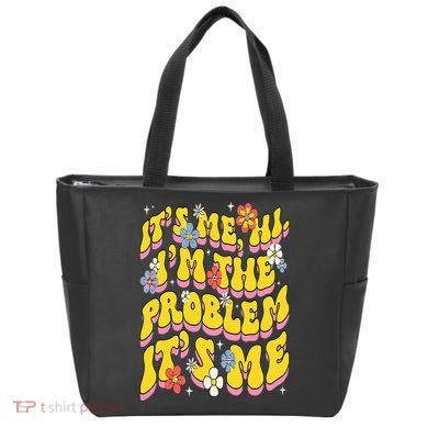 Retro Groovy Its Me Hi I'm The Problem Tote Bag