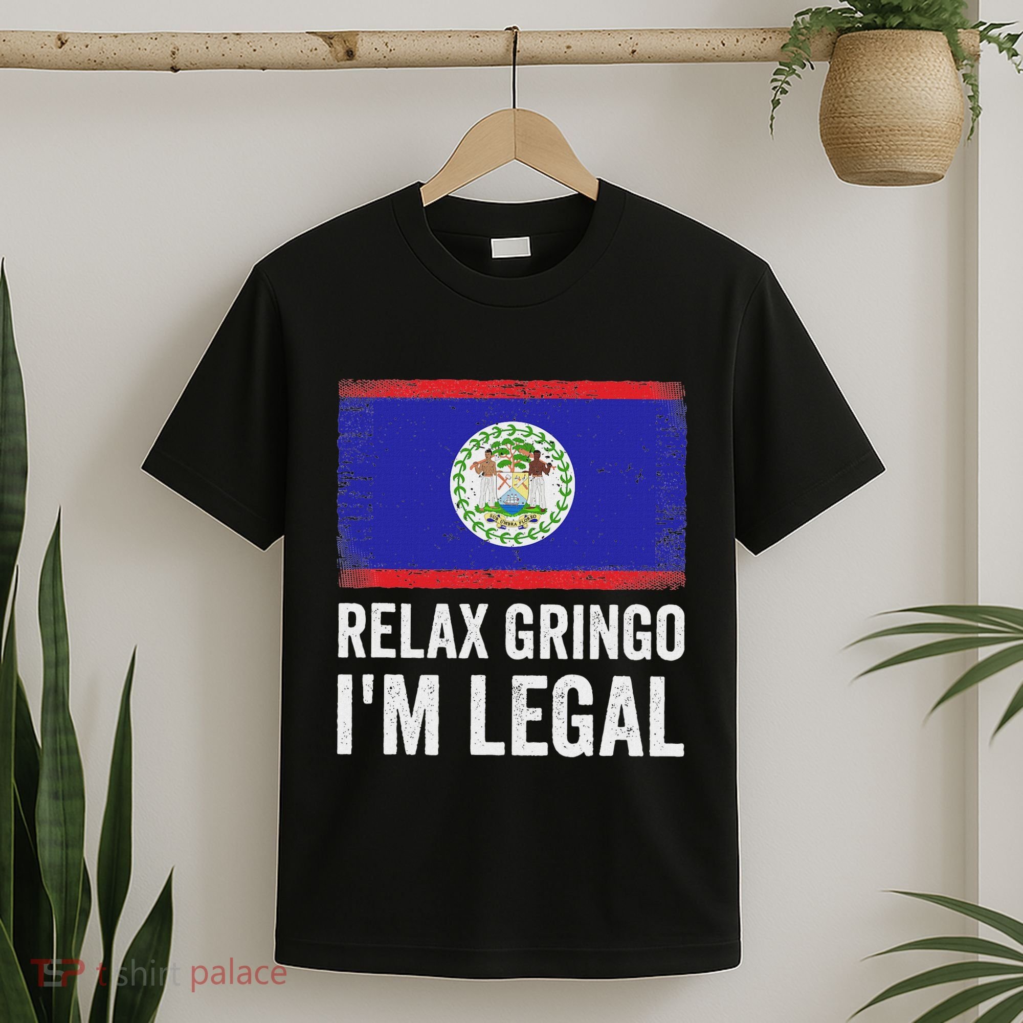 Relax Gringo IM Legal Belize Belizean Immigrant T-Shirt