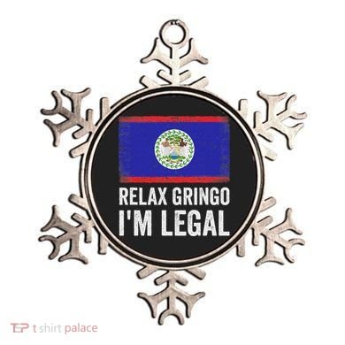 Relax Gringo IM Legal Belize Belizean Immigrant Ornament