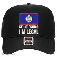 Relax Gringo IM Legal Belize Belizean Immigrant Hat thumb 0