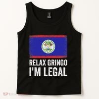 Relax Gringo IM Legal Belize Belizean Immigrant Tank Top thumb 2