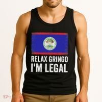 Relax Gringo IM Legal Belize Belizean Immigrant Tank Top thumb 3