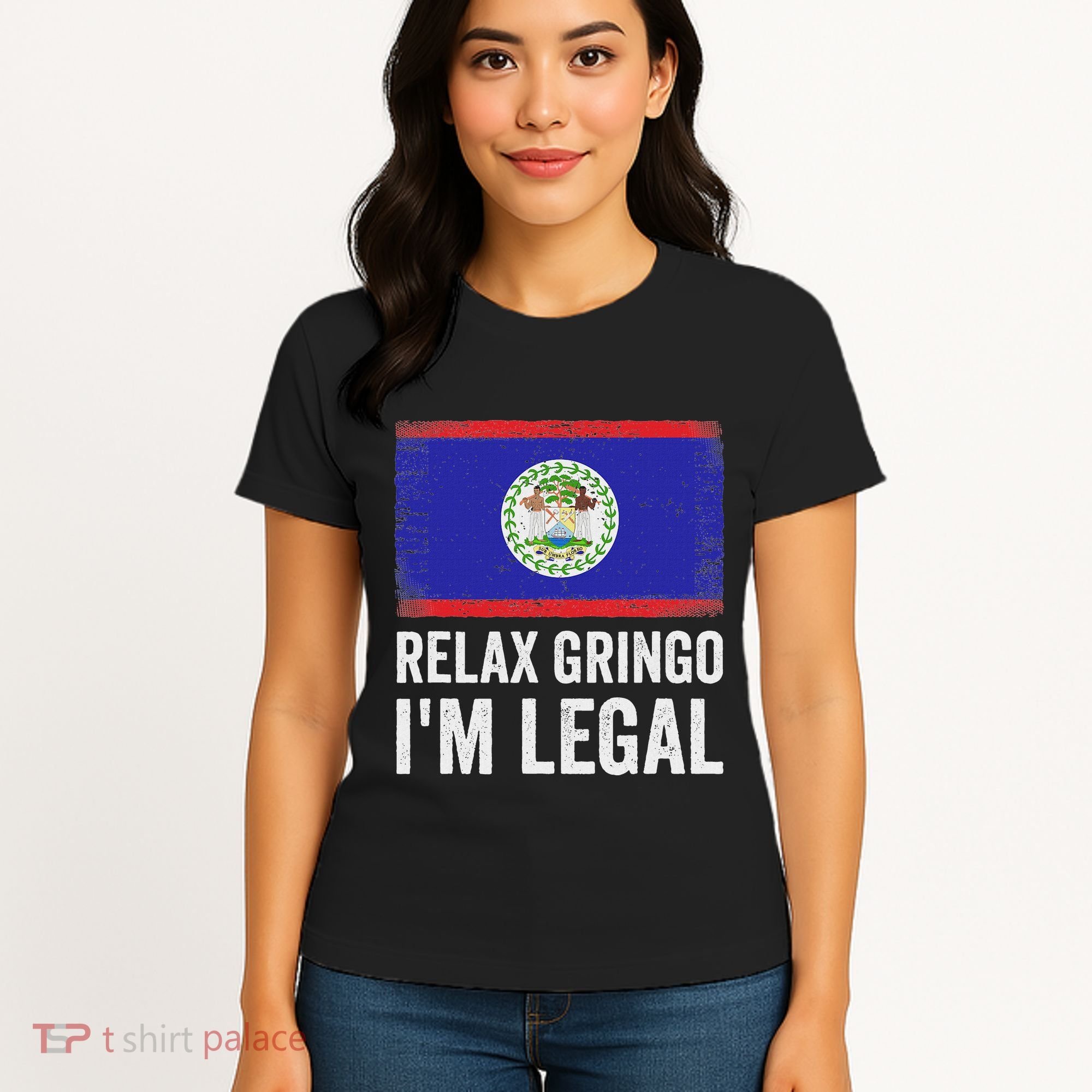 Relax Gringo IM Legal Belize Belizean Immigrant Women's T-Shirt