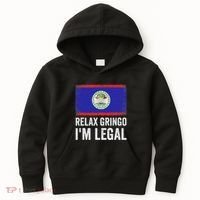 Relax Gringo IM Legal Belize Belizean Immigrant Kids Hoodie thumb 0