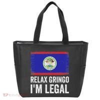 Relax Gringo IM Legal Belize Belizean Immigrant Tote Bag thumb 0
