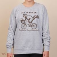 Raccoon Get In Loser Trouble Aint Gonna Make Itself Women's Sweatshirt thumb 0