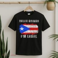 Relax Gringo Im Legal Puerto Rican Funny Puerto Rico Pr Flag T-Shirt thumb 2