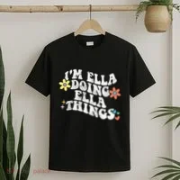 Retro Groovy Im Ella Doing Ella Things T-Shirt thumb 2