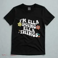 Retro Groovy Im Ella Doing Ella Things T-Shirt thumb 5