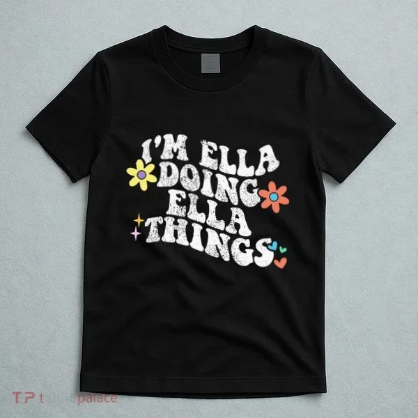 Retro Groovy Im Ella Doing Ella Things T-Shirt