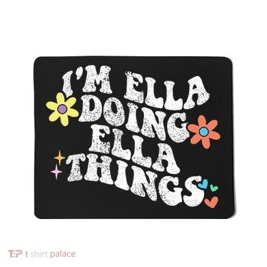 Retro Groovy Im Ella Doing Ella Things Mousepad