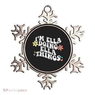 Retro Groovy Im Ella Doing Ella Things Ornament