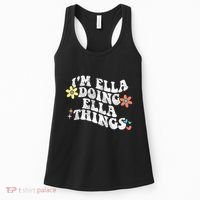 Retro Groovy Im Ella Doing Ella Things Women's Tank Top thumb 0