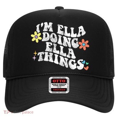 Retro Groovy Im Ella Doing Ella Things Hat
