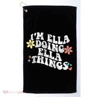 Retro Groovy Im Ella Doing Ella Things Golf Towel thumb 0
