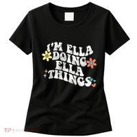 Retro Groovy Im Ella Doing Ella Things Women's T-Shirt thumb 0