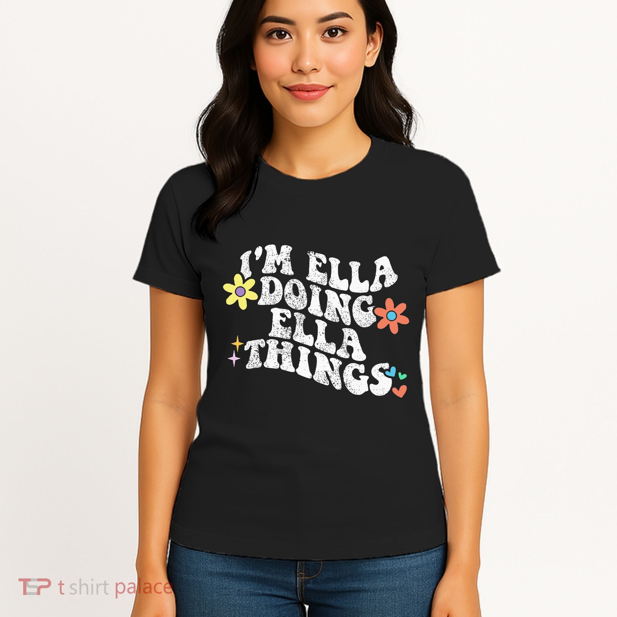 Retro Groovy Im Ella Doing Ella Things Women's T-Shirt