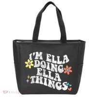 Retro Groovy Im Ella Doing Ella Things Tote Bag thumb 0