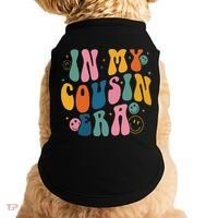 Retro Groovy In My Cousin Era, Funny Cool Cousin Doggie Tank thumb 0