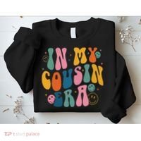Retro Groovy In My Cousin Era, Funny Cool Cousin Sweatshirt thumb 2