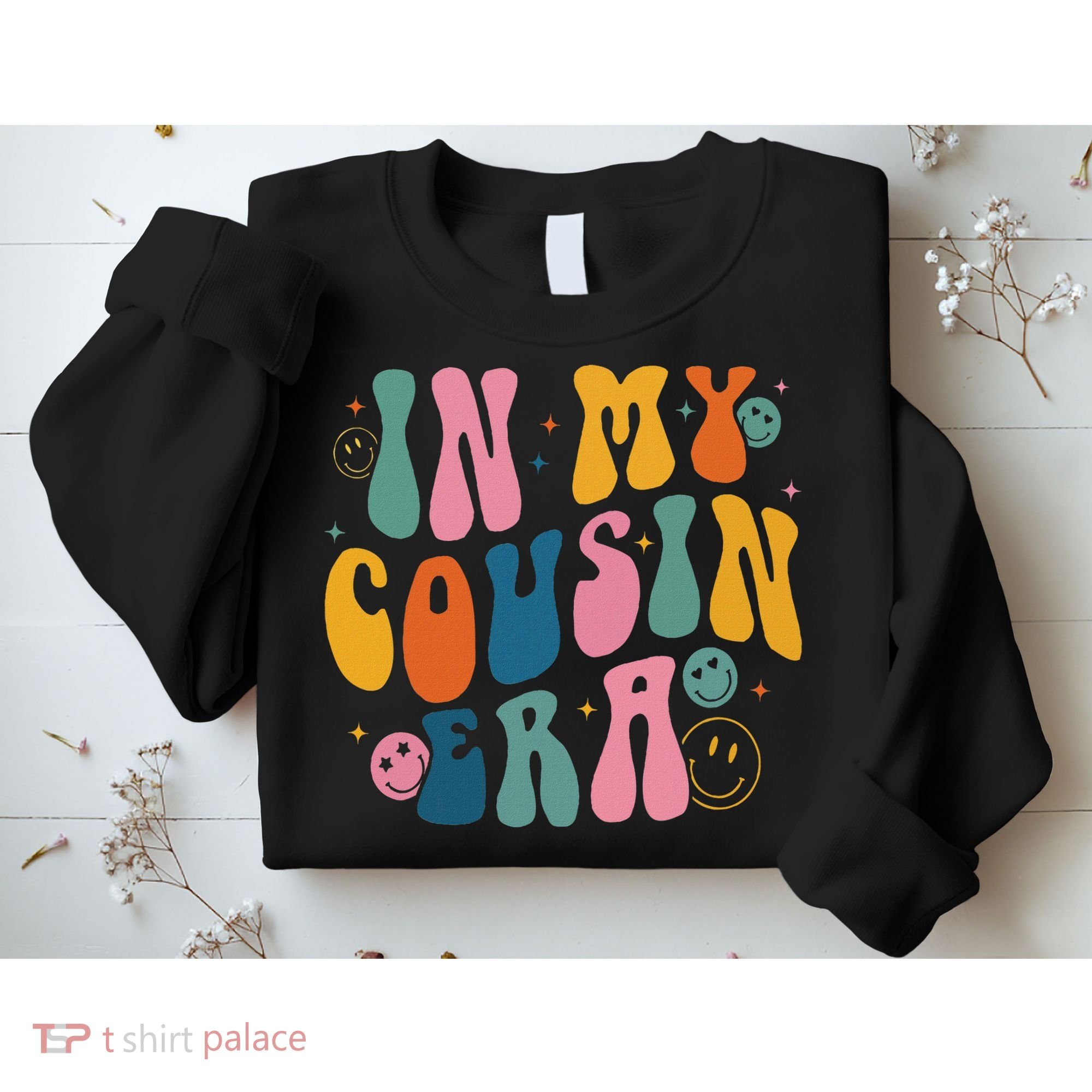 Retro Groovy In My Cousin Era, Funny Cool Cousin Sweatshirt