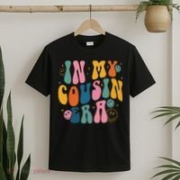 Retro Groovy In My Cousin Era, Funny Cool Cousin T-Shirt thumb 2