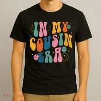 Retro Groovy In My Cousin Era, Funny Cool Cousin T-Shirt thumb 3