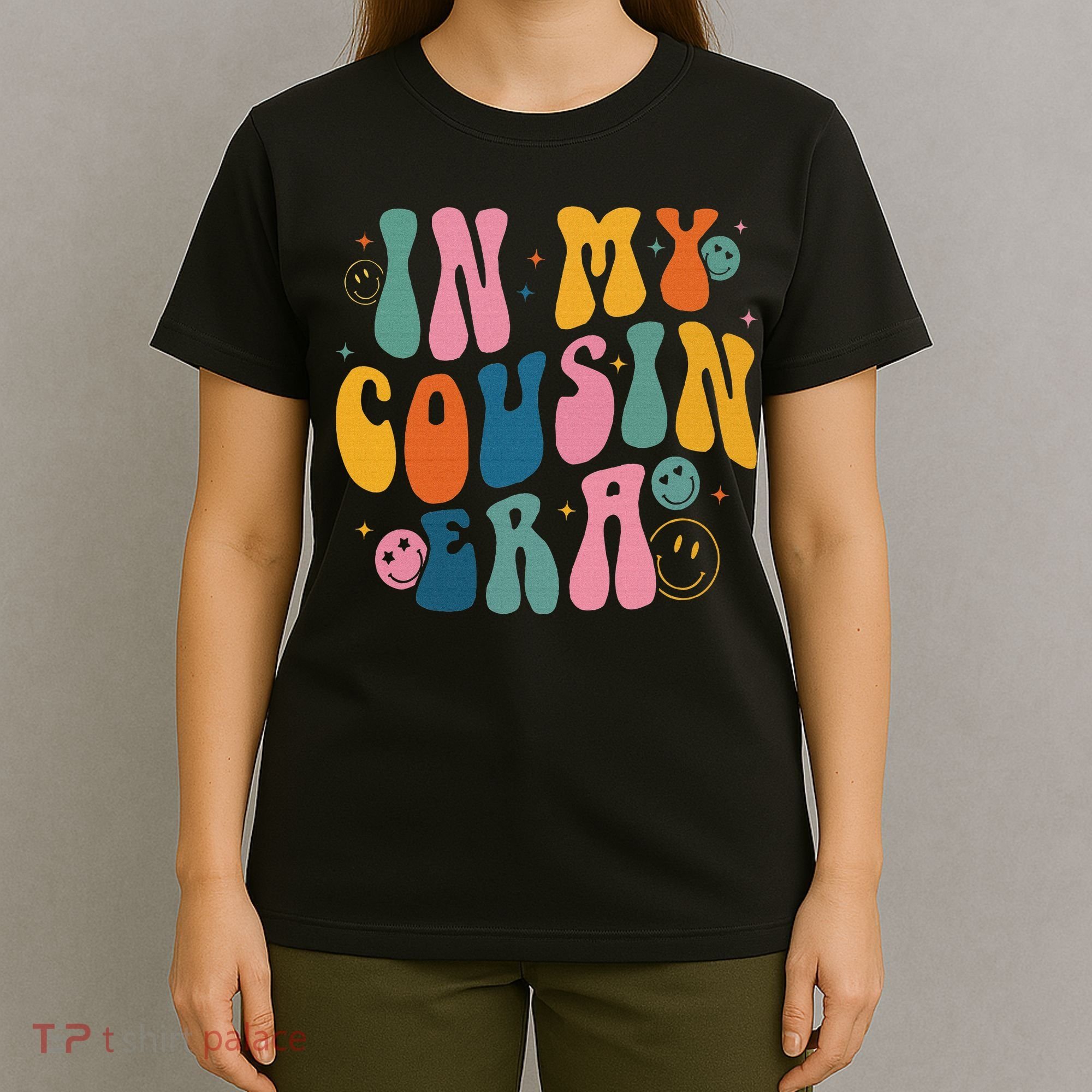 Retro Groovy In My Cousin Era, Funny Cool Cousin T-Shirt
