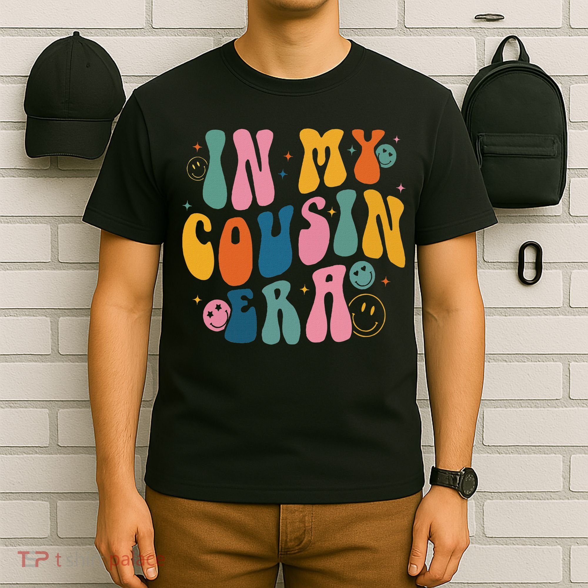 Retro Groovy In My Cousin Era, Funny Cool Cousin T-Shirt