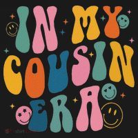 Retro Groovy In My Cousin Era, Funny Cool Cousin T-Shirt thumb 7