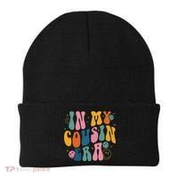 Retro Groovy In My Cousin Era, Funny Cool Cousin Beanie thumb 0
