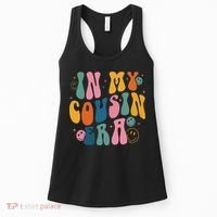 Retro Groovy In My Cousin Era, Funny Cool Cousin Women's Tank Top thumb 0