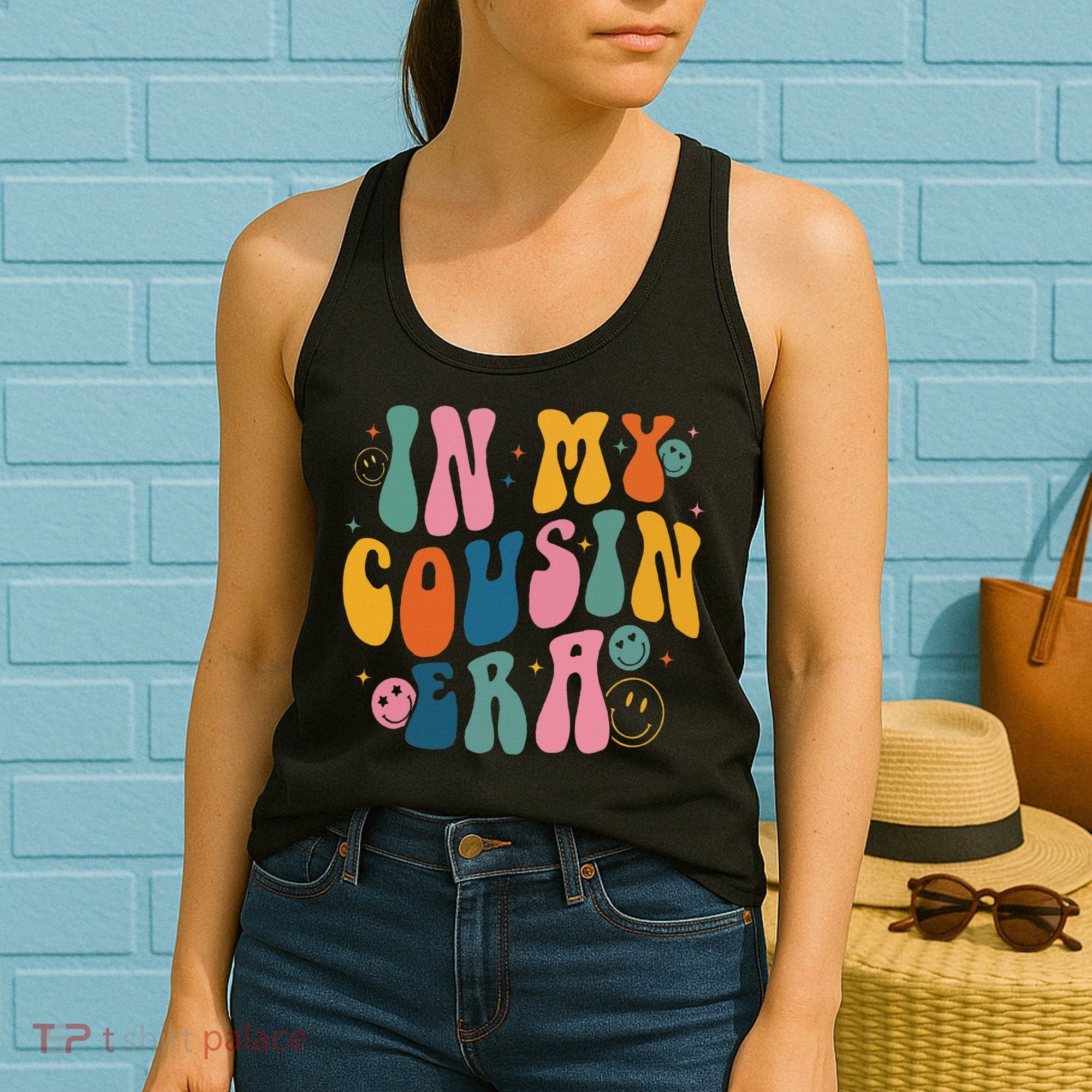 Retro Groovy In My Cousin Era, Funny Cool Cousin Women's Tank Top