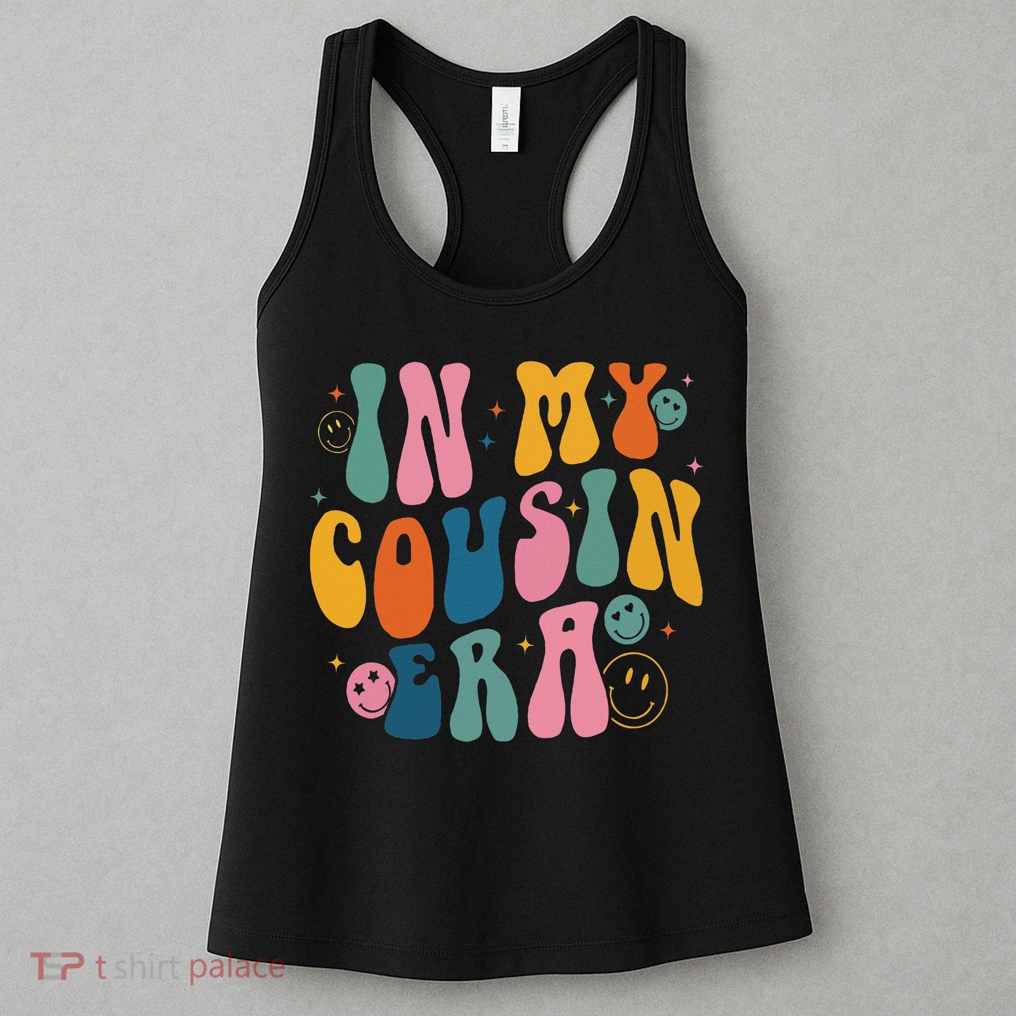 Retro Groovy In My Cousin Era, Funny Cool Cousin Women's Tank Top