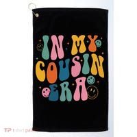 Retro Groovy In My Cousin Era, Funny Cool Cousin Golf Towel thumb 0