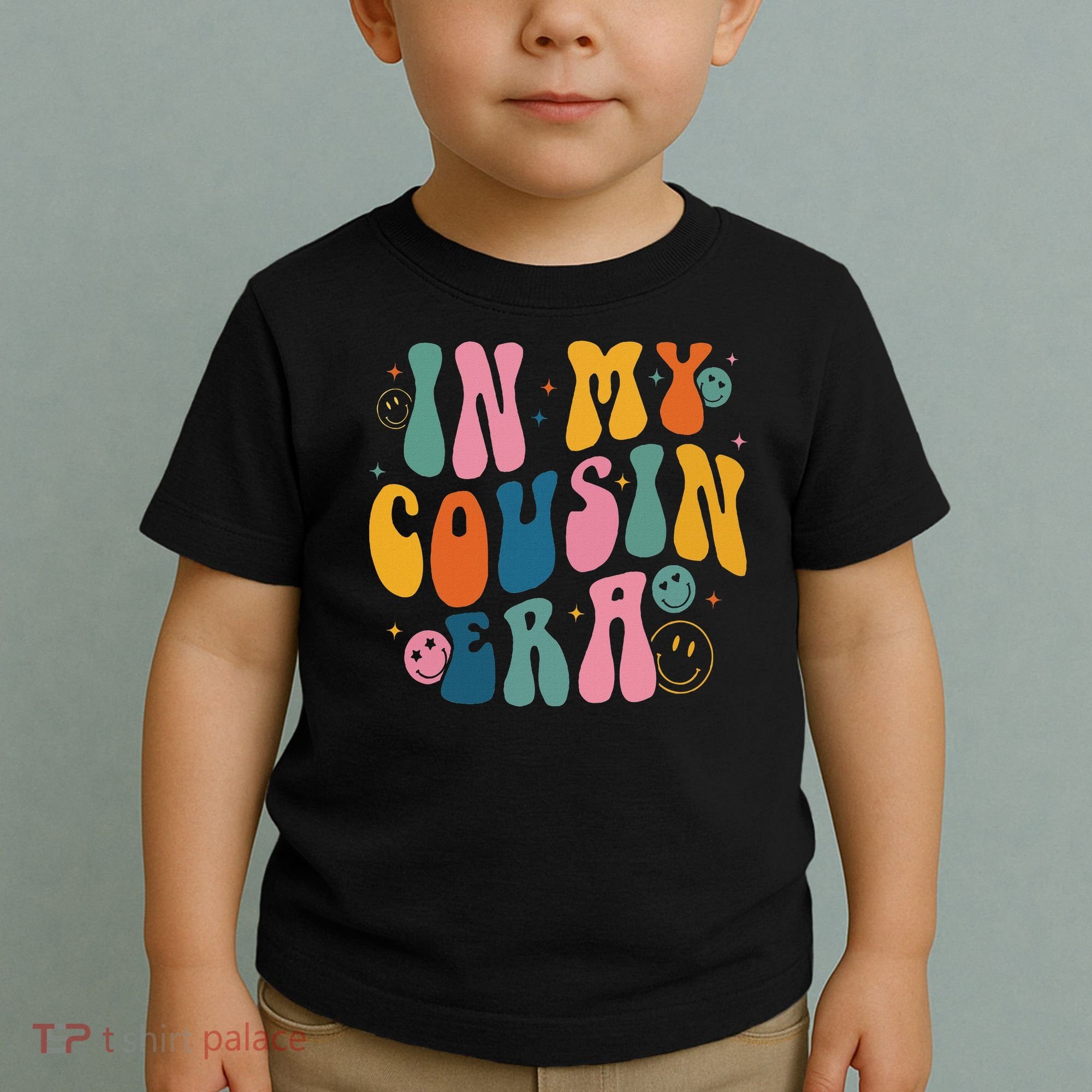 Retro Groovy In My Cousin Era, Funny Cool Cousin Toddler T-Shirt